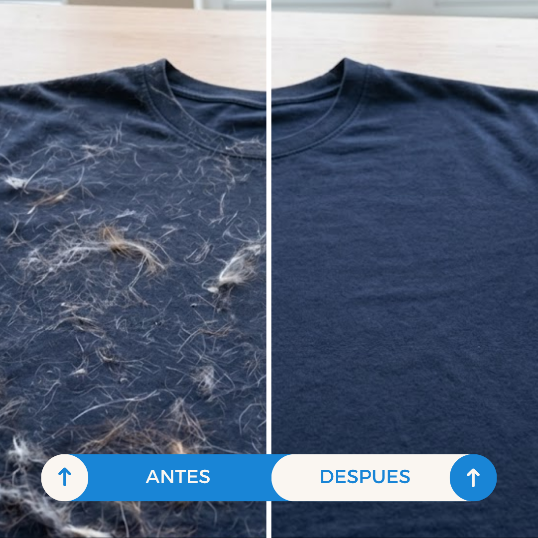 Antes y despu&eacute;s de usar atrapa pelos para lavarropas